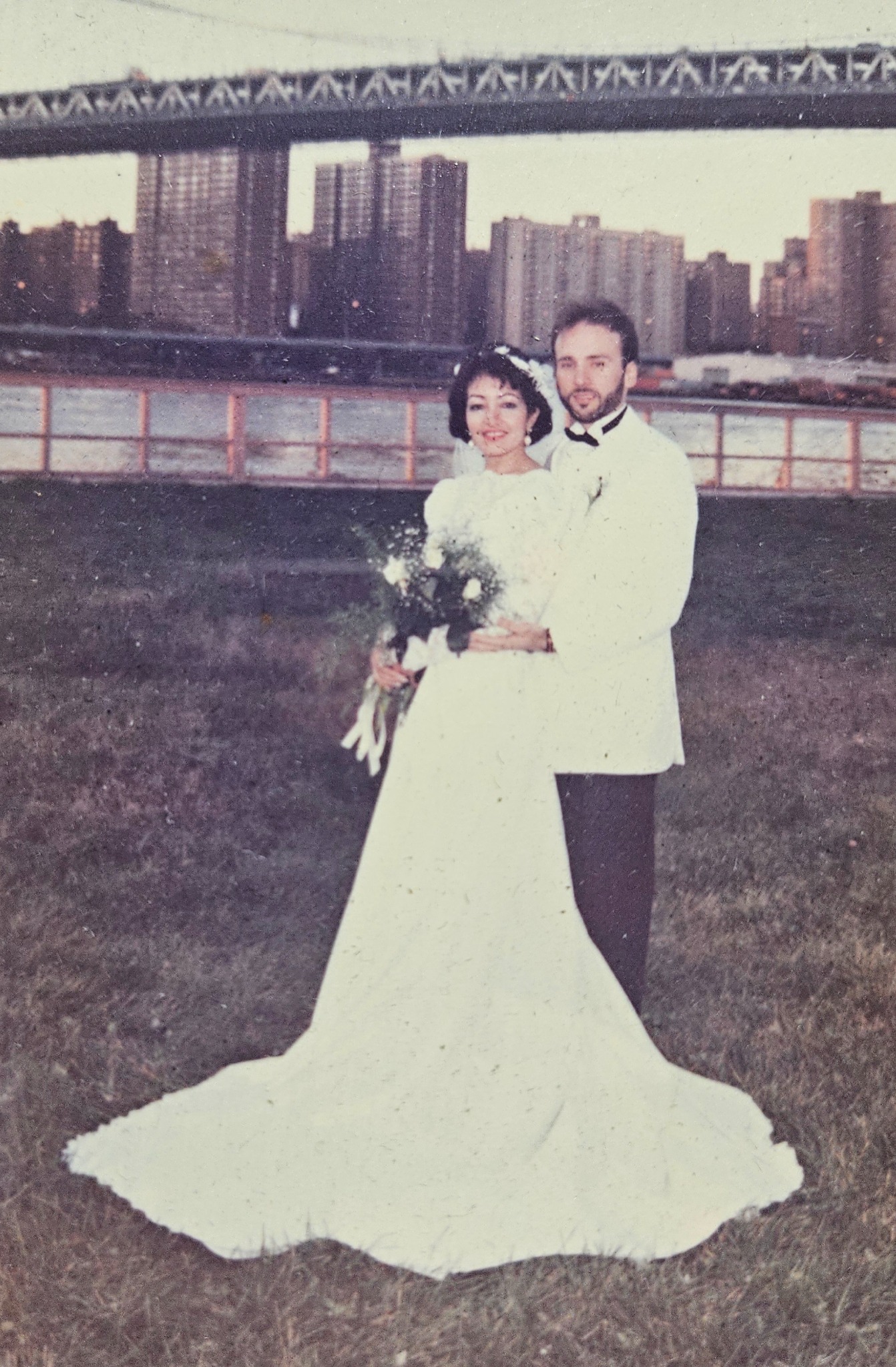 Aixa and Thomas on their wedding day