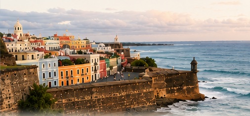 Old San Juan and the coast